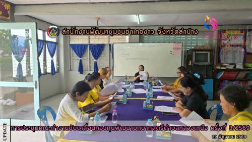 การประชุมคณะทำงานขับเคลื่อนกองทุนพัฒนาบทบาทสตรีตำบลหลวงเหนือ ครั้งที่ 3/2569