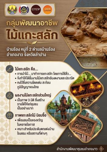 สำนักงานพัฒนาชุมชนอำเภองาวขอประชาสัมพันธ์ผลิตภัณฑ์ชุมชนโดดเด่นของชุมชนท่องเที่ยว OTOP นวัตวิถี 